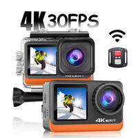 4K Action camera Ultra HD 4K Dual Screen 2.0 WiFi 170D 16MP Underwater 30M Waterproof Helmet Cam Camera 4k Sports Camera