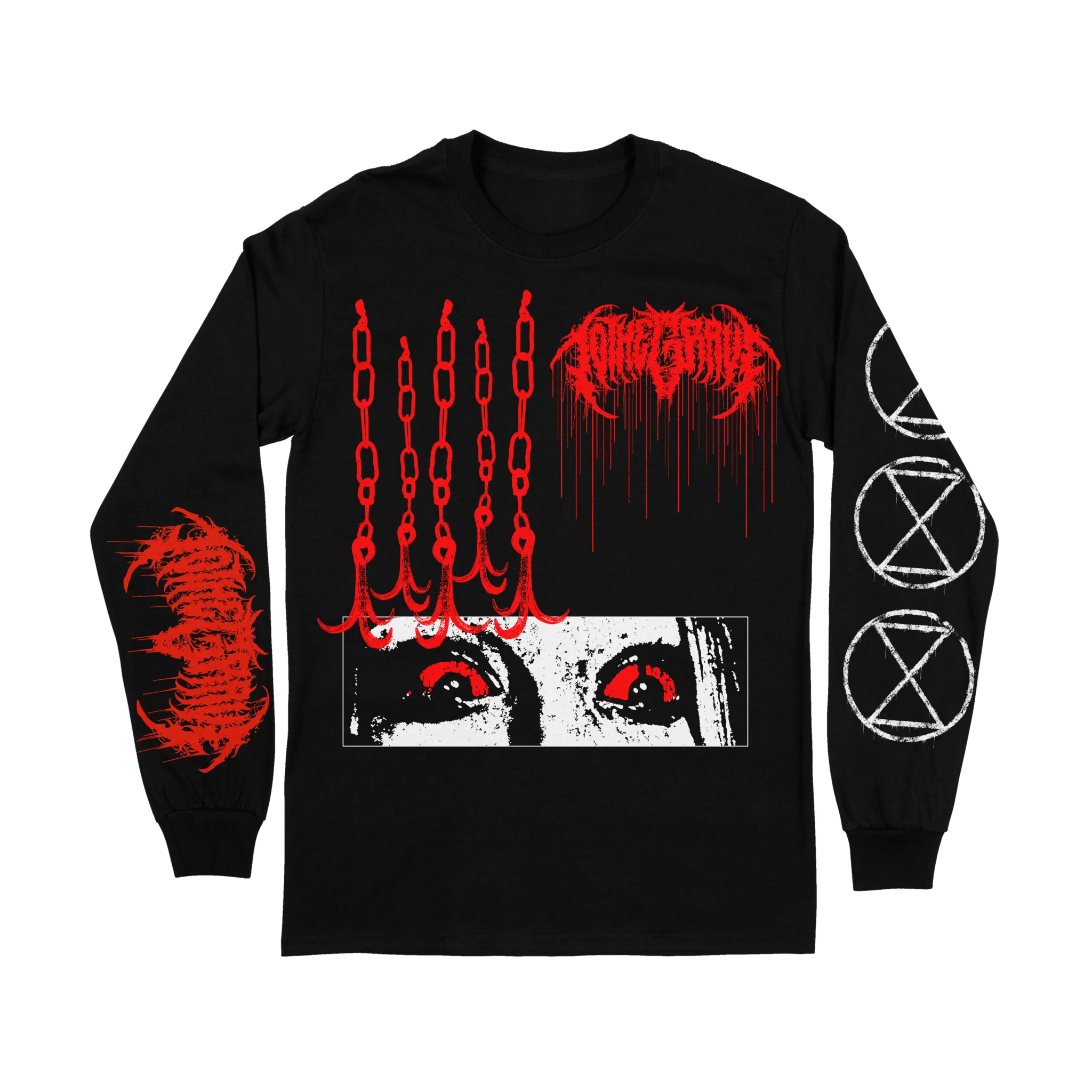 

Australia Rock Band To The Grave Mens Full Long Sleeves T Shirt Heavy Metal Demon Skull Harajuku Streetwear Oversized T Shirt