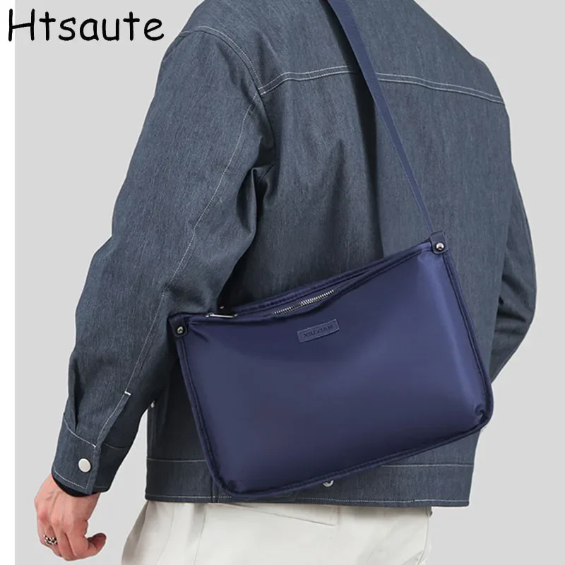 

New Arrival Men's Crossbody Shoulder Bags Fashion Business Pack For Working Waterproof Oxford Packs Satchel Purse hombre