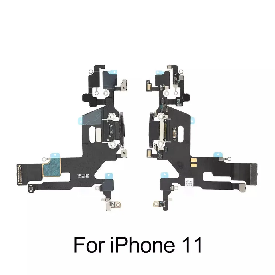 แท่นชาร์จ Flex Cable สําหรับ iPhone X XR XS 11 Pro Max ชาร์จพอร์ตโมดูลเปลี่ยนไมโครโฟน