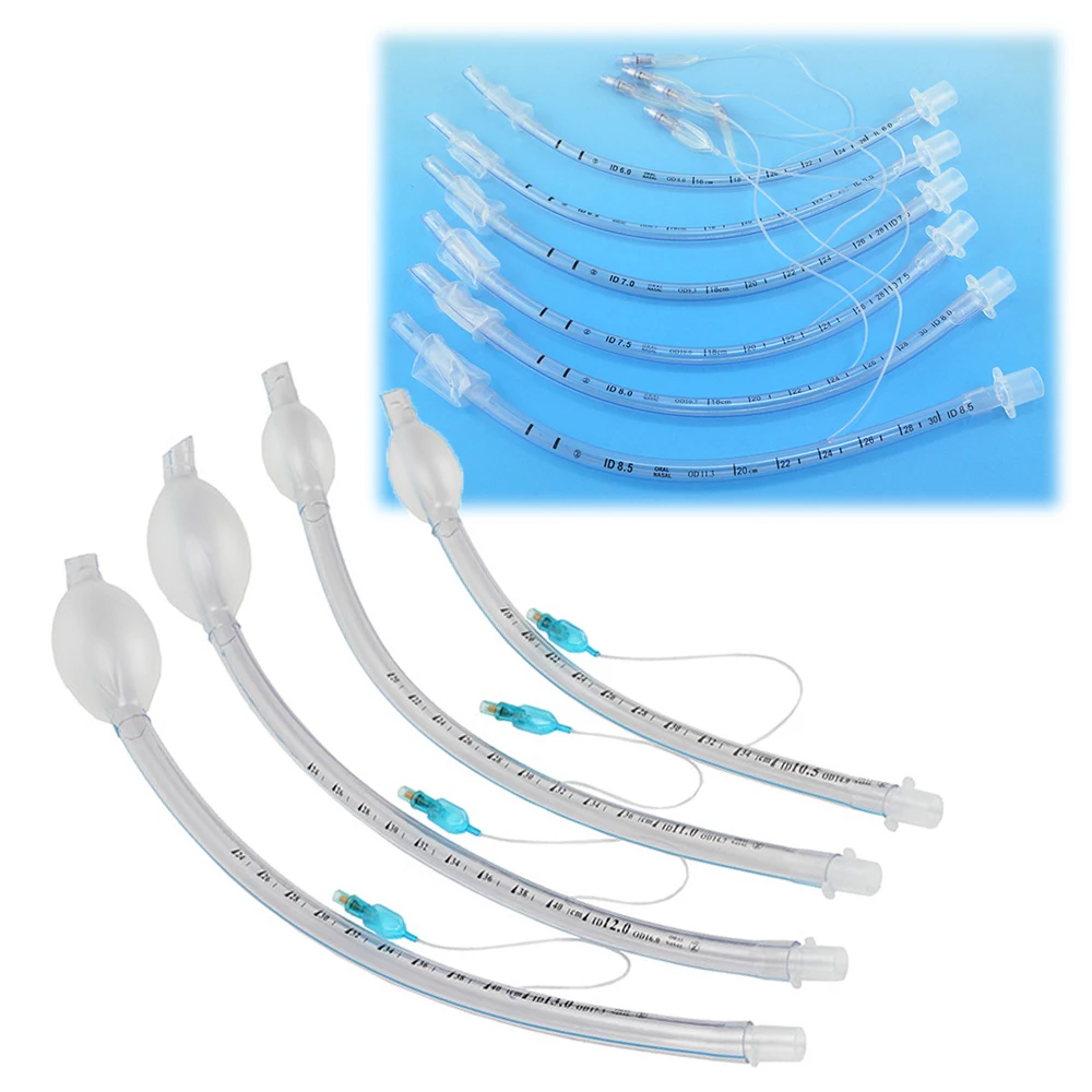 

17pcs New Disposable Heat Sensitive PVC Cuff Endotracheal Intubation Endotracheal Tube For Artificial Airway Establishment