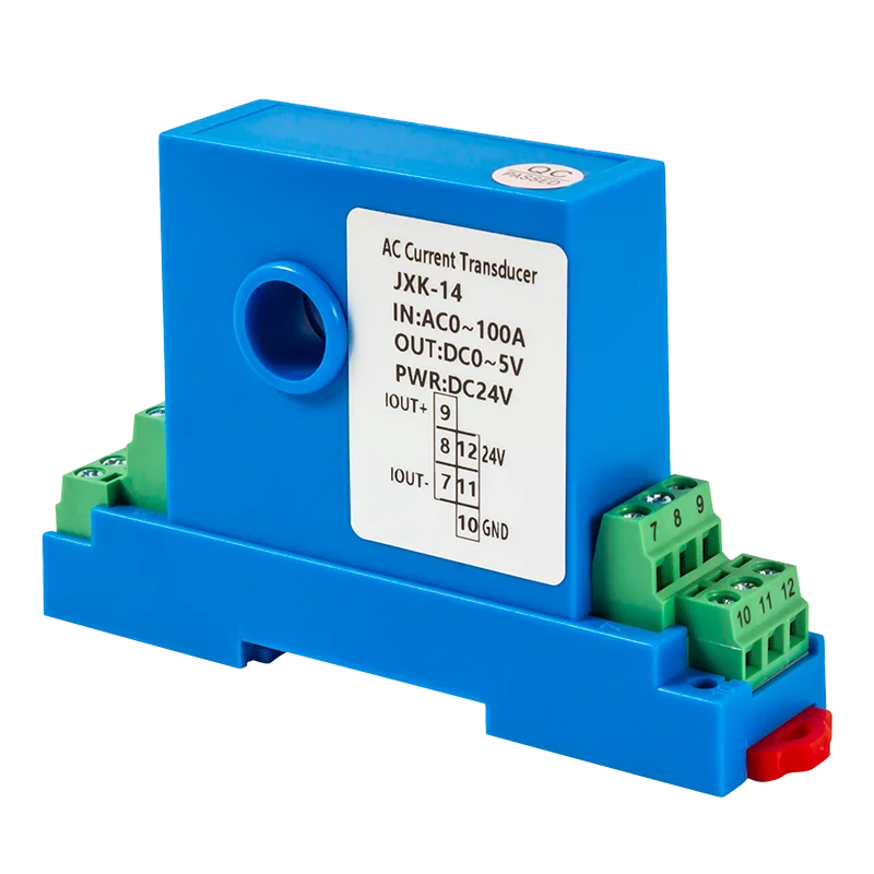 AC/DC Current Transmitter 5/10A/15A/20/50A/150A 4-20mA 0-10V Current Sensor 8mm/12mm Current Transducer DC24V