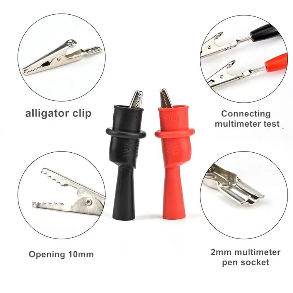 Univeral Alligator Crocodile Clamp Crocodile Clip Crocodile Electrical Clamp MultiMeter Tester