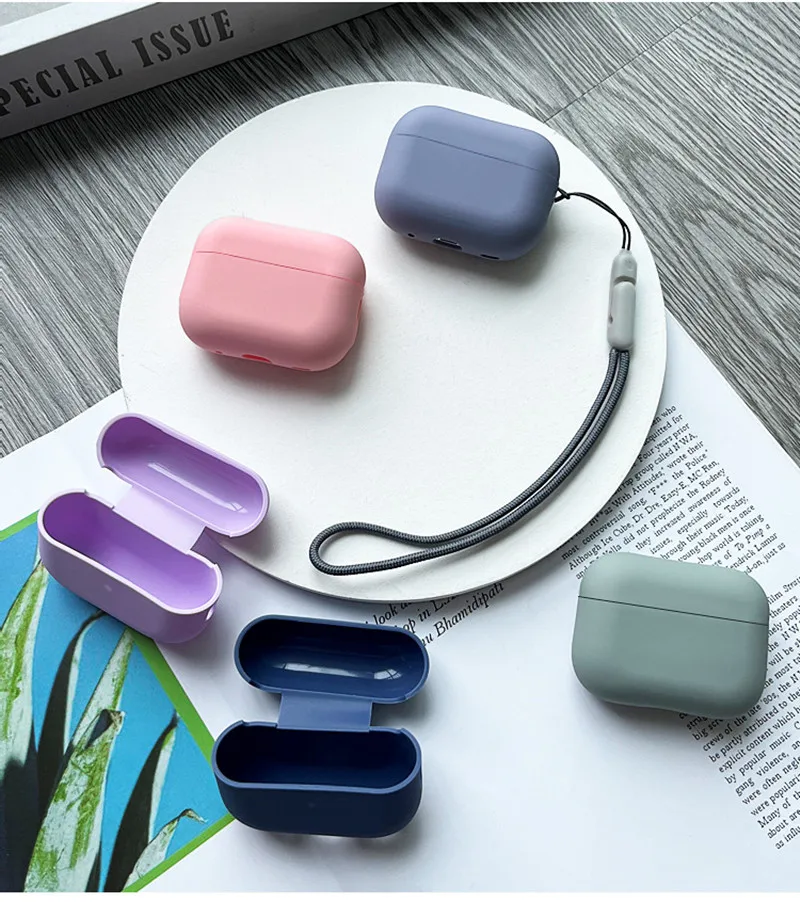 Funda de silicona para AirPods Pro 2, cordón para auriculares, accesorios para apple airpods 2 Generación, 2022