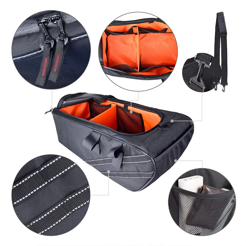 For Honda Ruckus Zoomer 2010 - 2019 Bag Under Seat Cargo Luggage Storage Bag Motorcycle Rear Back Seat Bags Waterproof Backpack