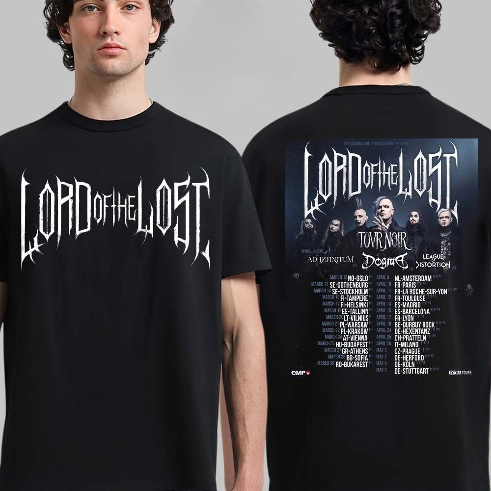 Nueva camiseta de la banda The Lost Cotton, camiseta Unisex de manga corta de verano, camiseta de marca a la moda, camiseta informal Vintage de lujo