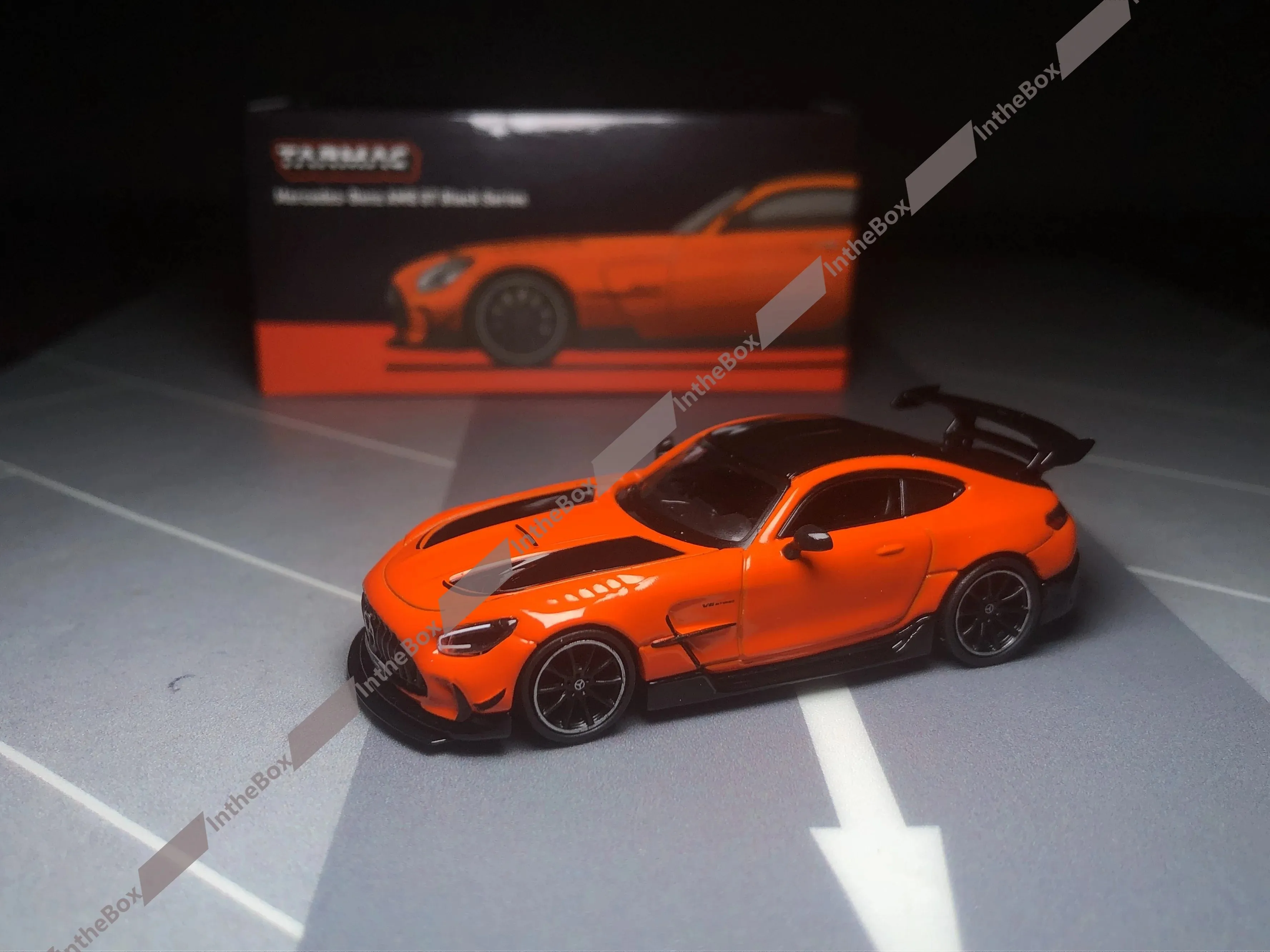 

Tarmac MB GT Black Series Orange 1/64 Diecast Model Car Collection Limited Edition Hobby Toys