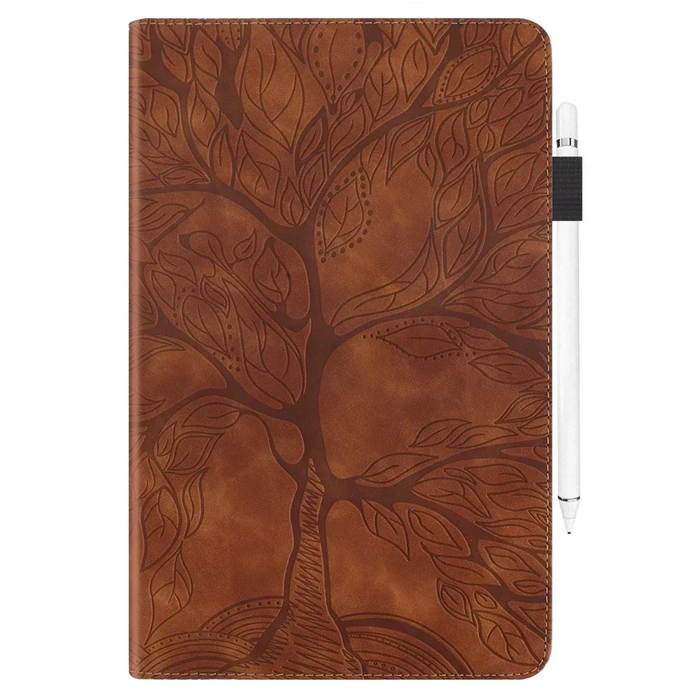 Case For Xiaoxin Pad Pro 12.7 2025 TB-375FC 3D Emboss Tree Wallet Cover For Lenovo Xiaoxin Pad Pro 12 7 inch 2023 Case TB-370FU