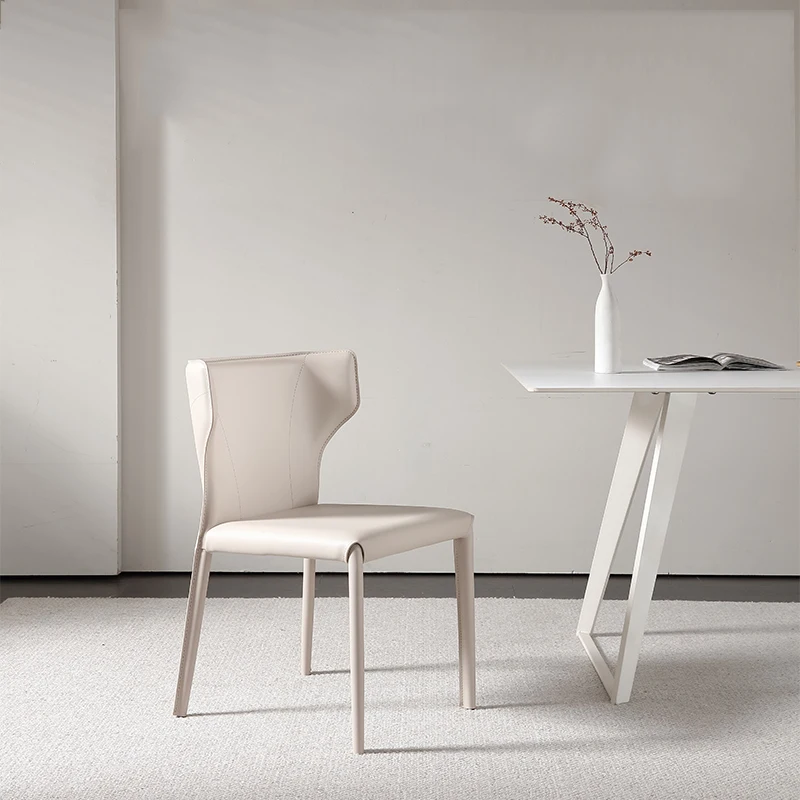 

Classic Beige Dining Chairs Rustic Minimalist Relaxing Modern Dining Chair Kitchen Comfortable Sedie Sala Da Pranzo Furniture