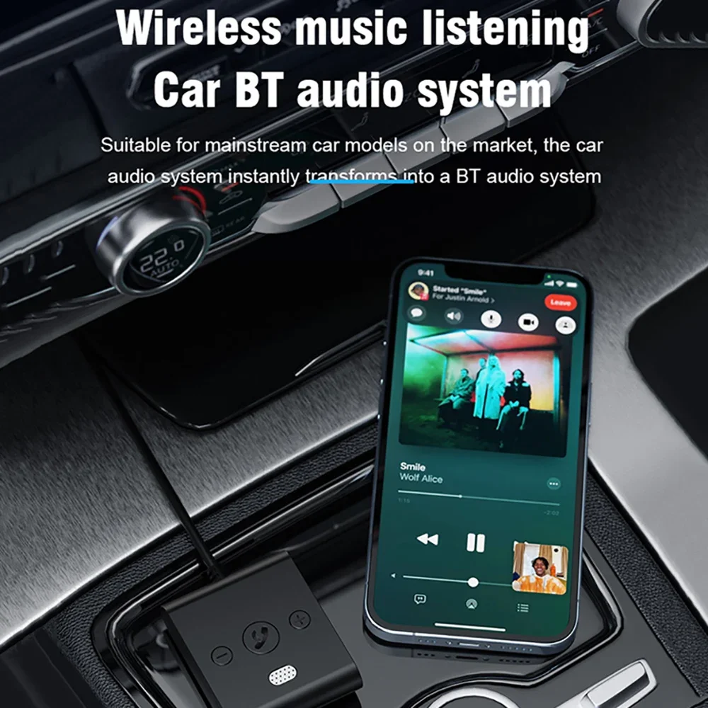 Bluetooth 5.4 Adapter 3.5mm AUX USB Bluetooth Receiver for Car PC Dongle Adaptador Wireless Music Audio Receiver Plug and Play