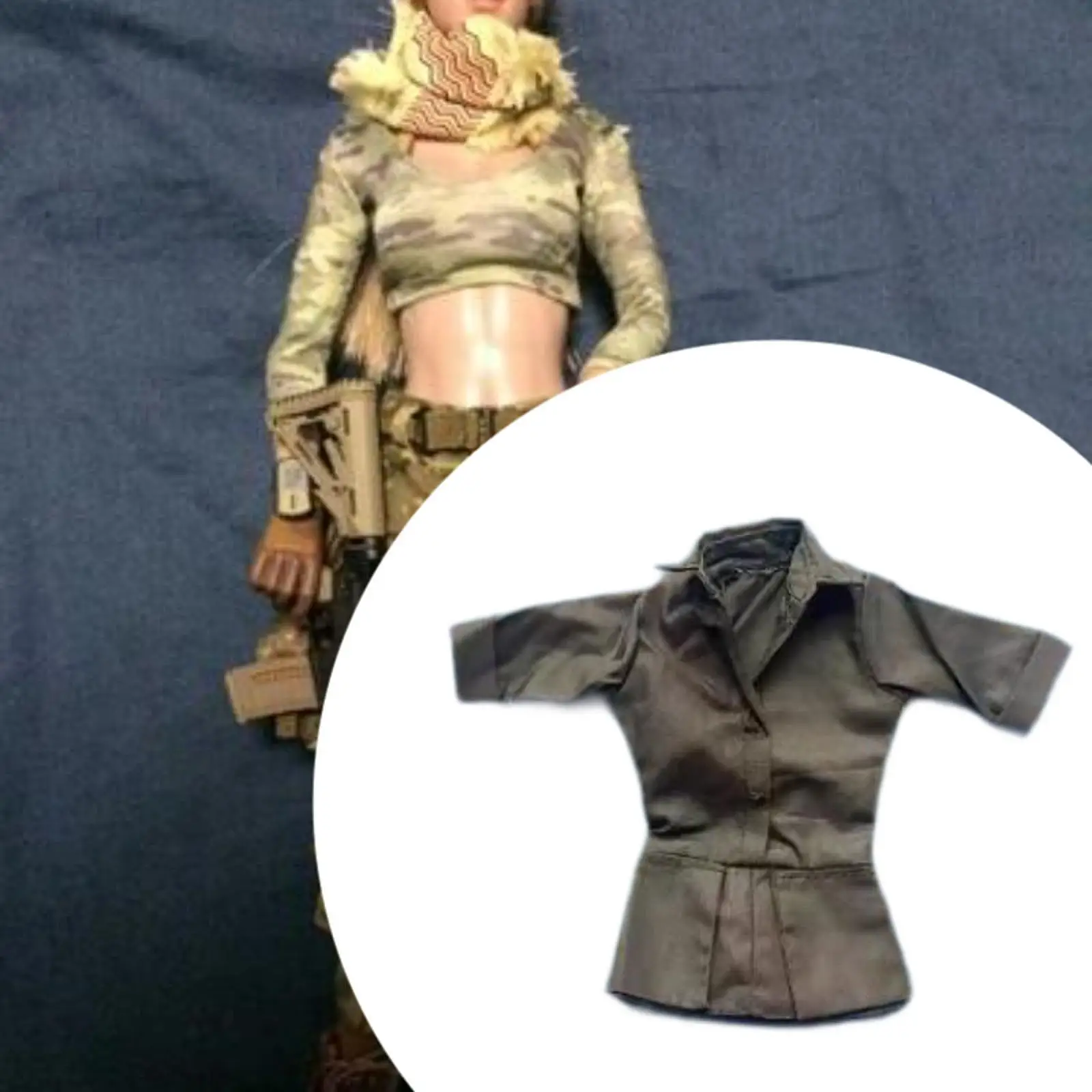 

1:6 Womans Long Sleeve Dress Clothing for 12inch Action Figure Accessories