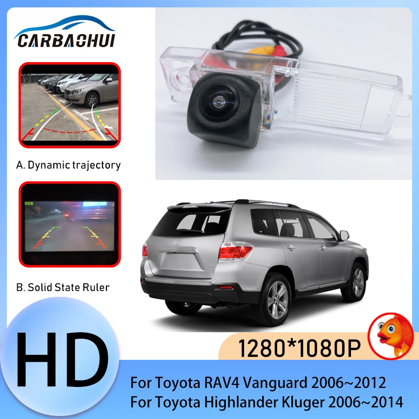 

Rear Camera Reverse Backup Parking Camera CCD HD Night Vision For Toyota RAV4 Vanguard 2006~2012 Highlander Kluger 2006~2014