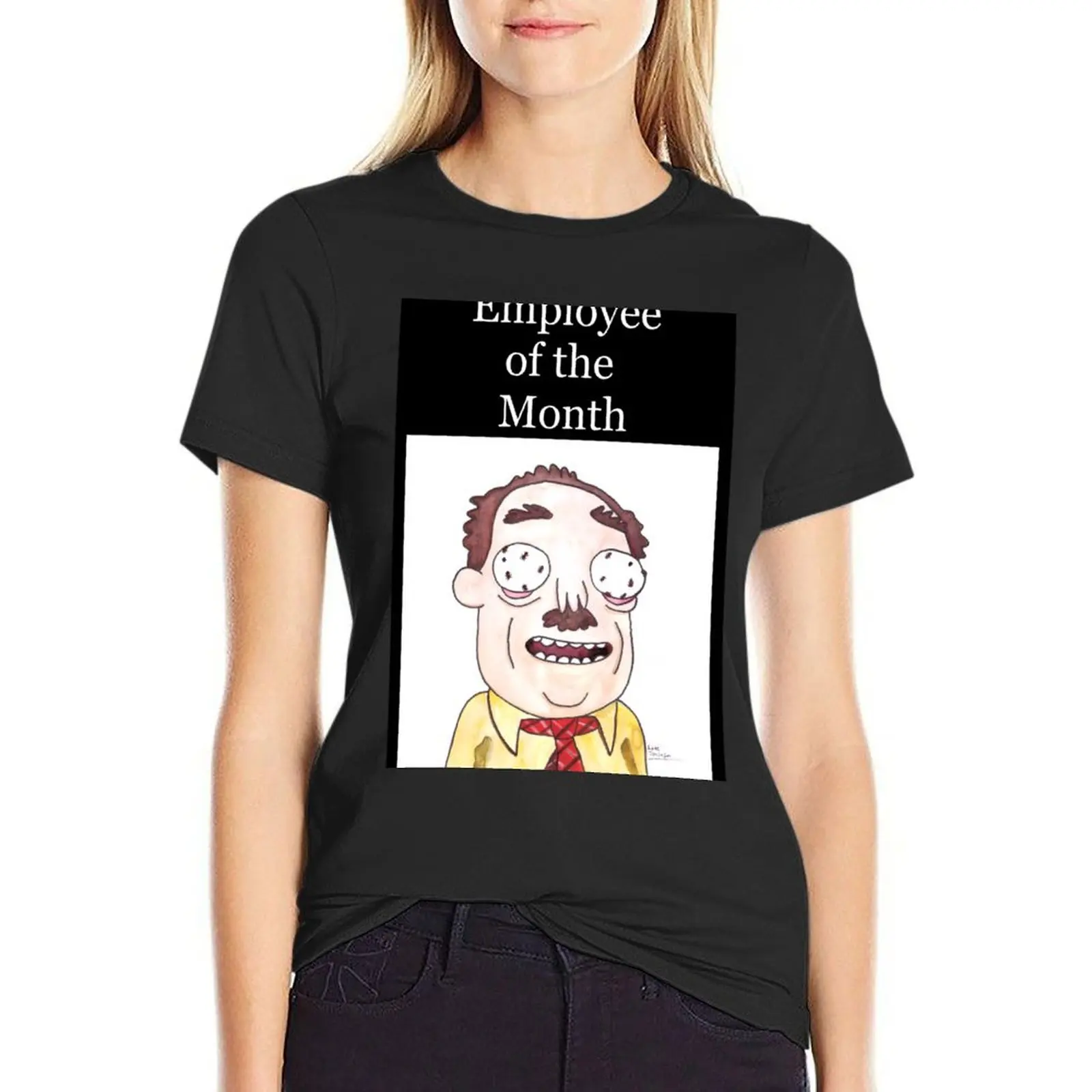 Ants in my Eyes Johnson - Employee of the Month T-Shirt customs Aesthetic clothing summer blouses woman 2024