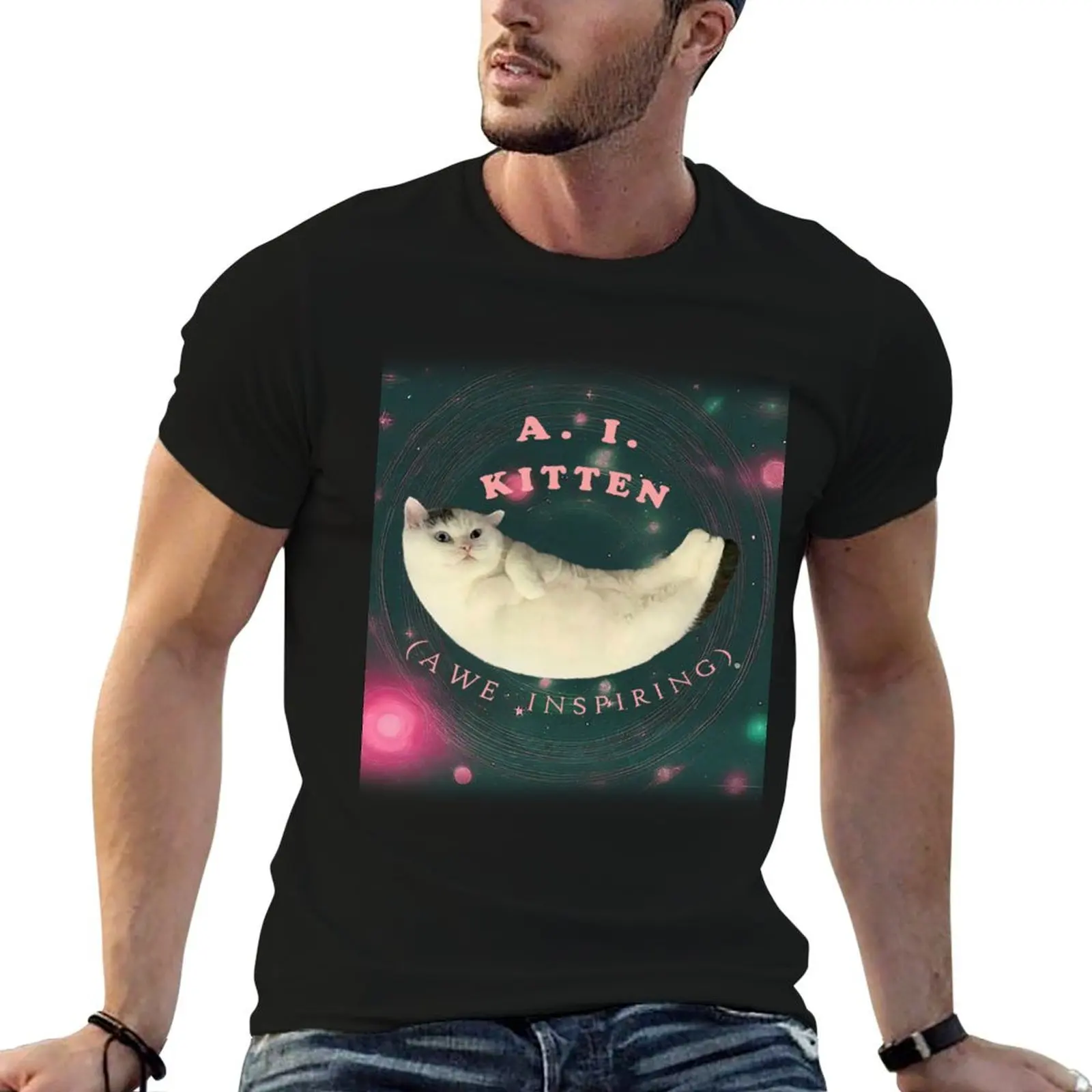 T-shirt Awe Inspiring Kitten, t-shirt de sport absorbant la sueur