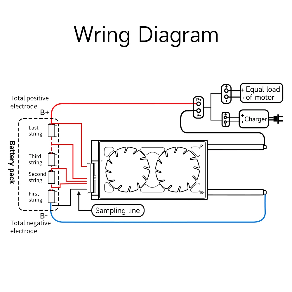 DALY 4S12V BMS 100A perangkat keras BMS dengan balancer antiair melindungi baterai Lifepo4 24V Li-ion NCM paket baterai