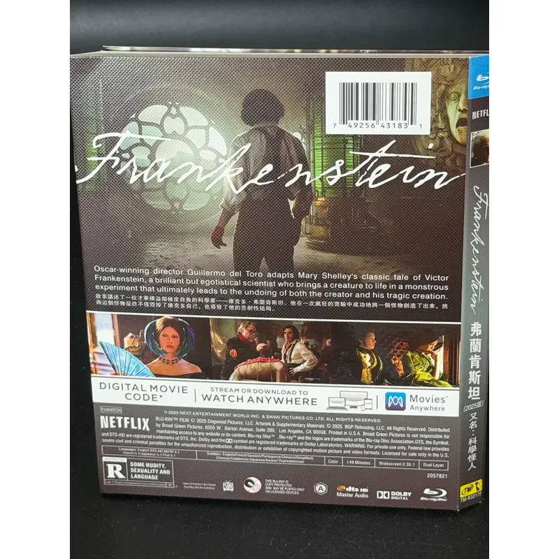 Frankenstein Chinese Subtitles Brand New Blu-ray Disc BD High Definition Box Free Shipping Remote