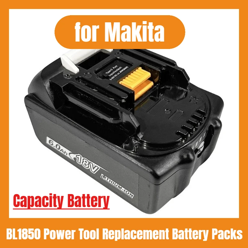 

18V Multi Capacity Battery for Makita Lithium Battery BL1850 Power Tool Replacement Battery Packs