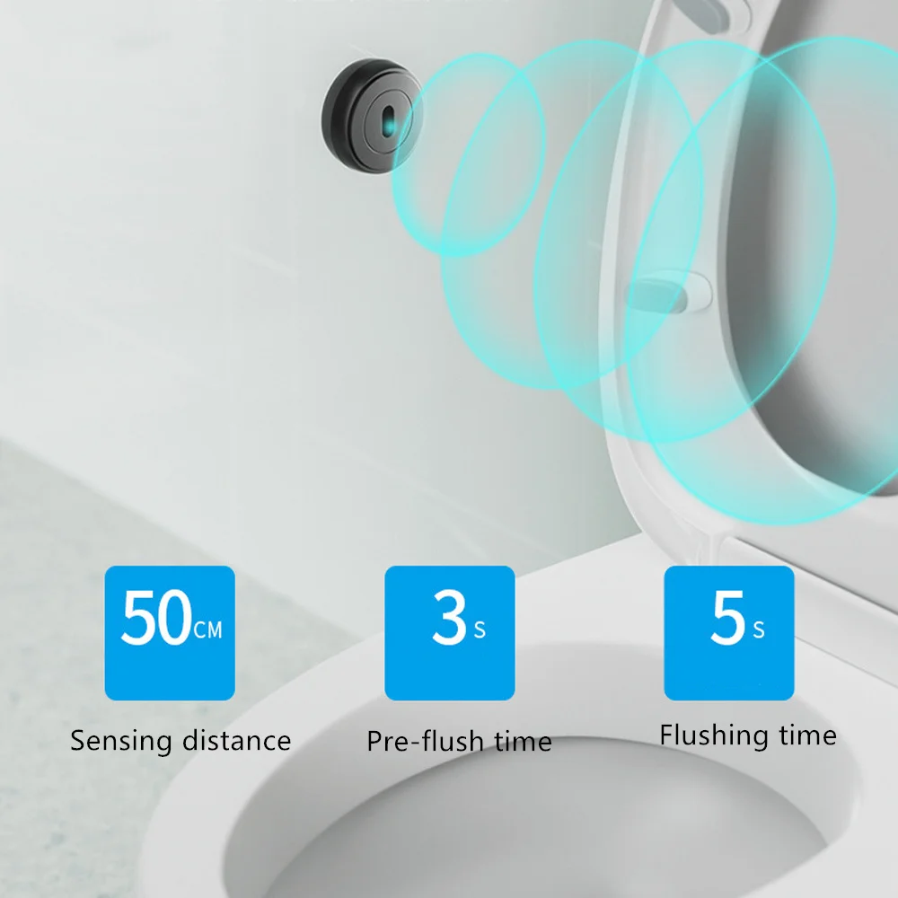 Toilet Automatic Flushing Sensor Household Defecation Sensor Flusher Human Body Off-seat Stool Urinary Induction Flush Valve