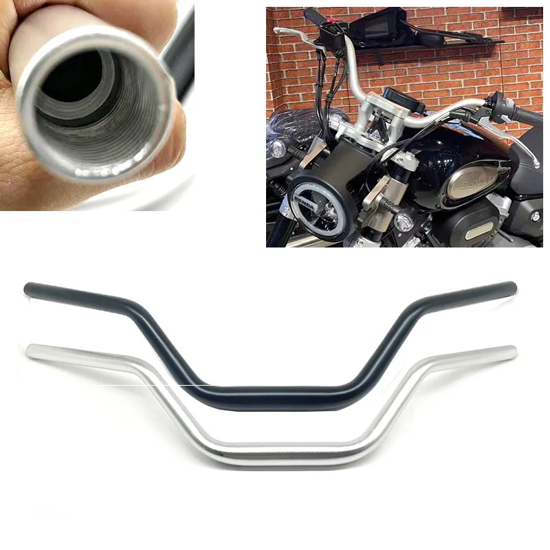 

Retro motorcycle modified high handle, universal variable diameter handlebar