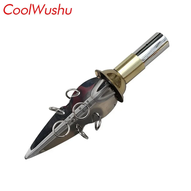Stainless Steel Martial Arts Spear Tail Spring and Autumn Broadsword Tail Accessories