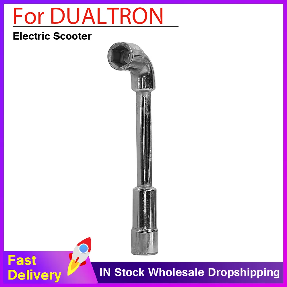 

18mm Open Socket Wrench Multi-purpose L-shaped Spanner To Tighten or Loosen Motor Axle Nut For DUALTRON Series Electric Scooter