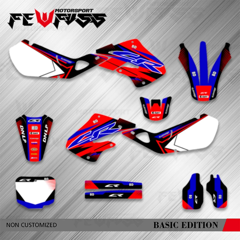 

Fewfuss полный набор мотоциклетных фоновых наклеек, наборы наклеек для CR125 1998, 1999, CR250 1997 1998 1999