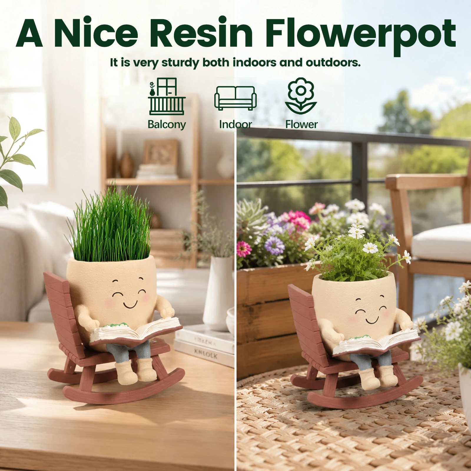 Vaso da fiori a forma di sedia - Garden Swing Chair recensione e prezzo