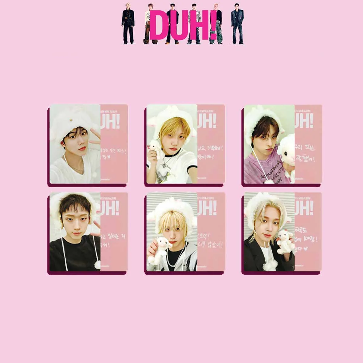 6/12 Pz/set P1Harmony DUH Album AM FANSIGN Ver Selfie Carte SOUL INTAK JONGSEOB THEO Moda Tesserino Ventole Cartolina Da Collezione