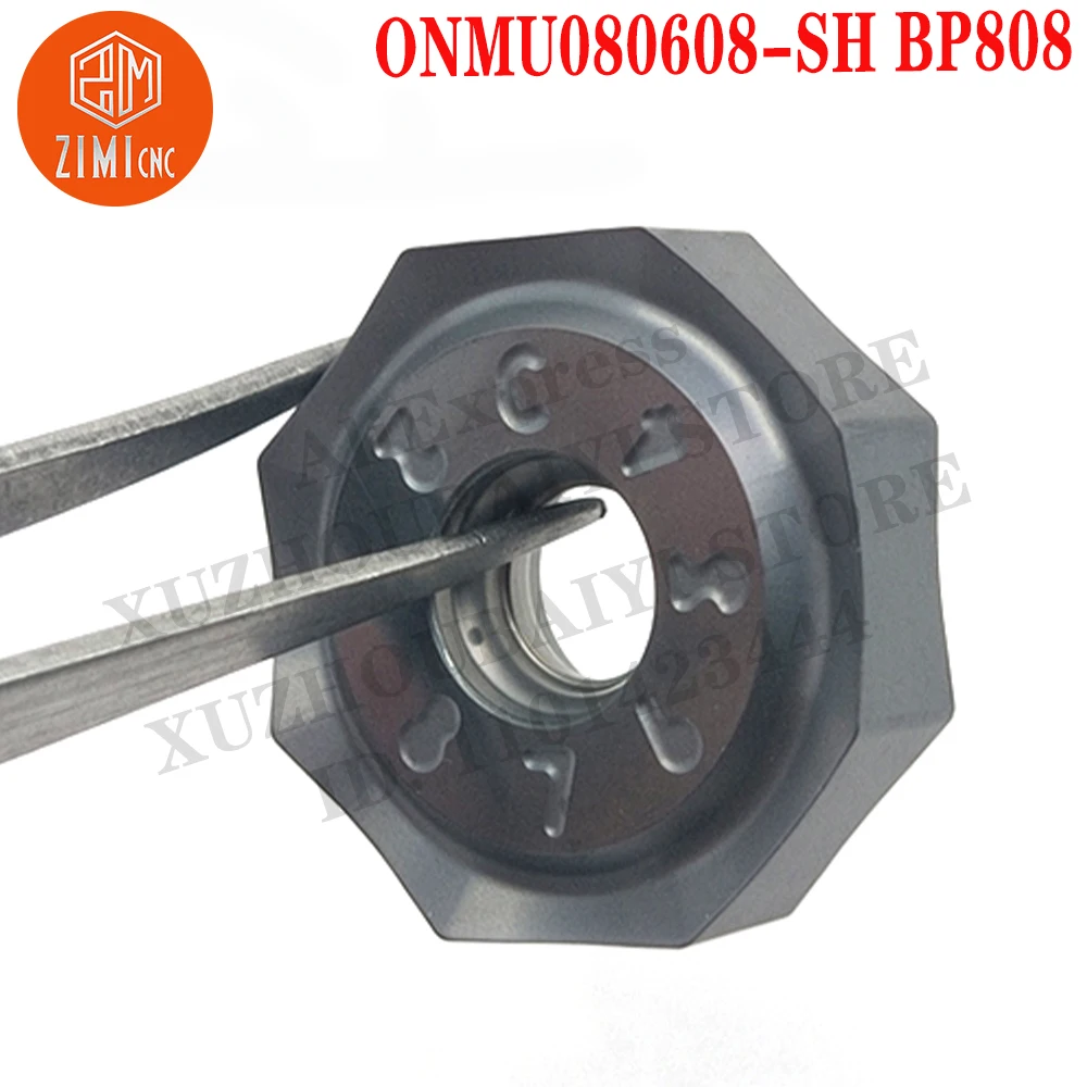 ONMU080608-SH BP808 ONMU 080608 SH Octagonal milling inserts Face mill Carbide Inserts Turning Tools Milling Blades metal lathe