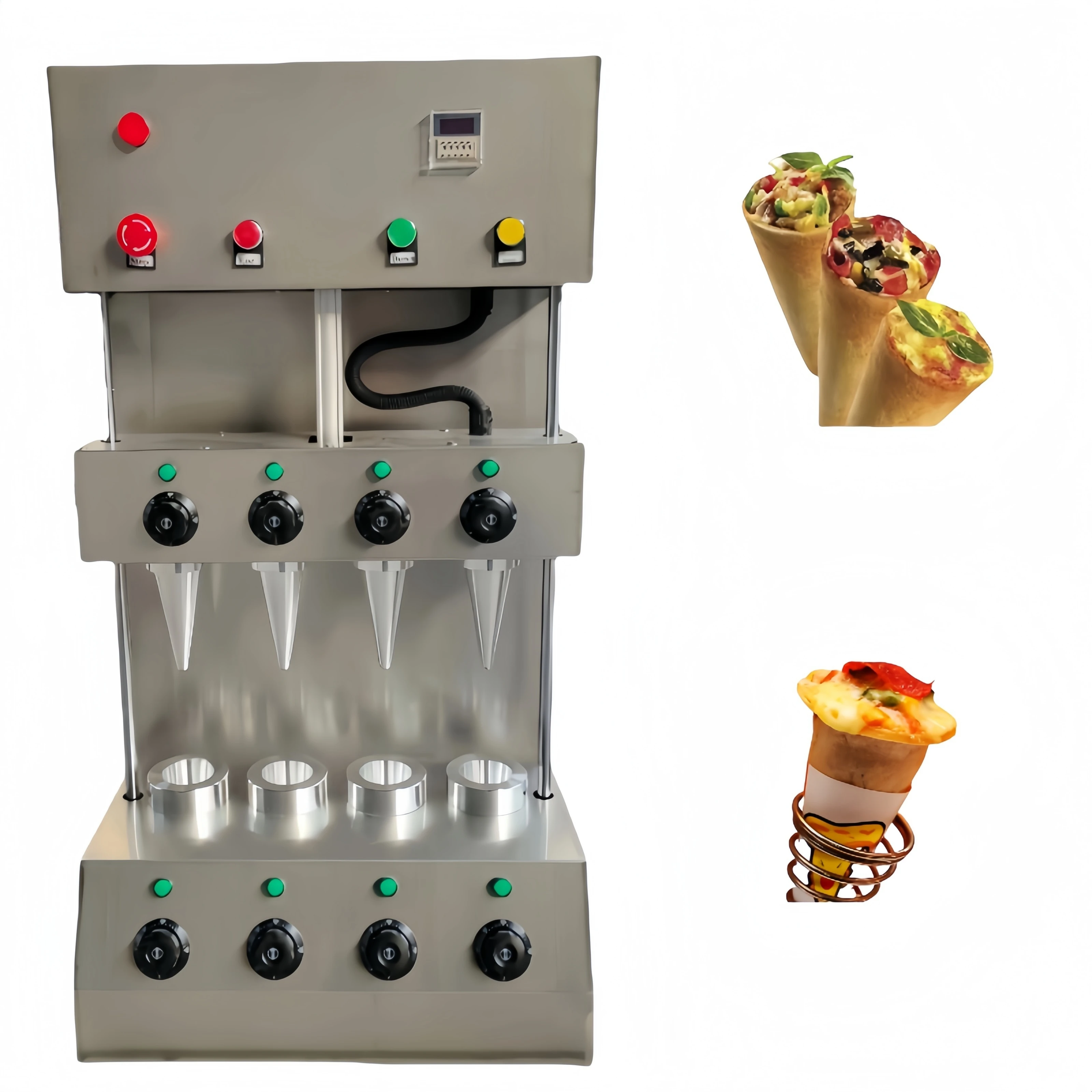 

Stainless Steel Pizza Cone Maker Conical Pizza Making Machine Pizza Cone Maker Conical With Oven