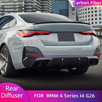 Carbon Fiber Rear Bumper Diffuser Lip Spoiler for BMW 4 Series I4 G26 M Sport 4-Door 2021-2023 Car Racing Rear Lip Body Kit