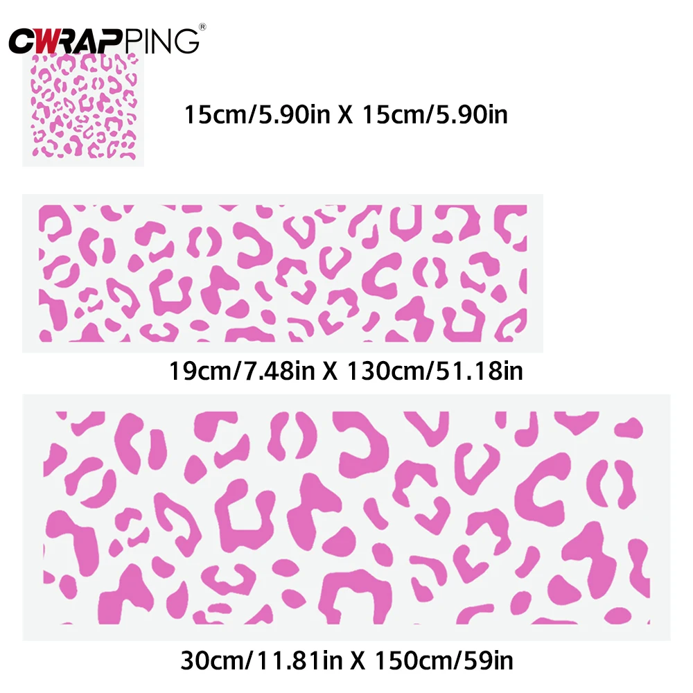 Leopard Print Car Decorate Waterproof Decorative Stickers Auto Rearview Mirror DIY Sticker for Motorcycle Car Decals Accessories