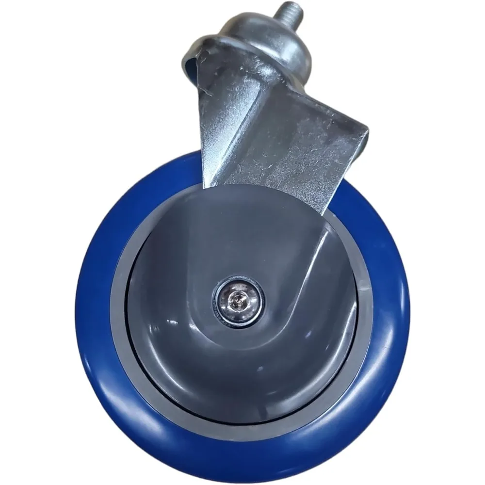 Handle Grocery & Laundry CART 1.5 Bushel Metal Red, Blue Trim Blue