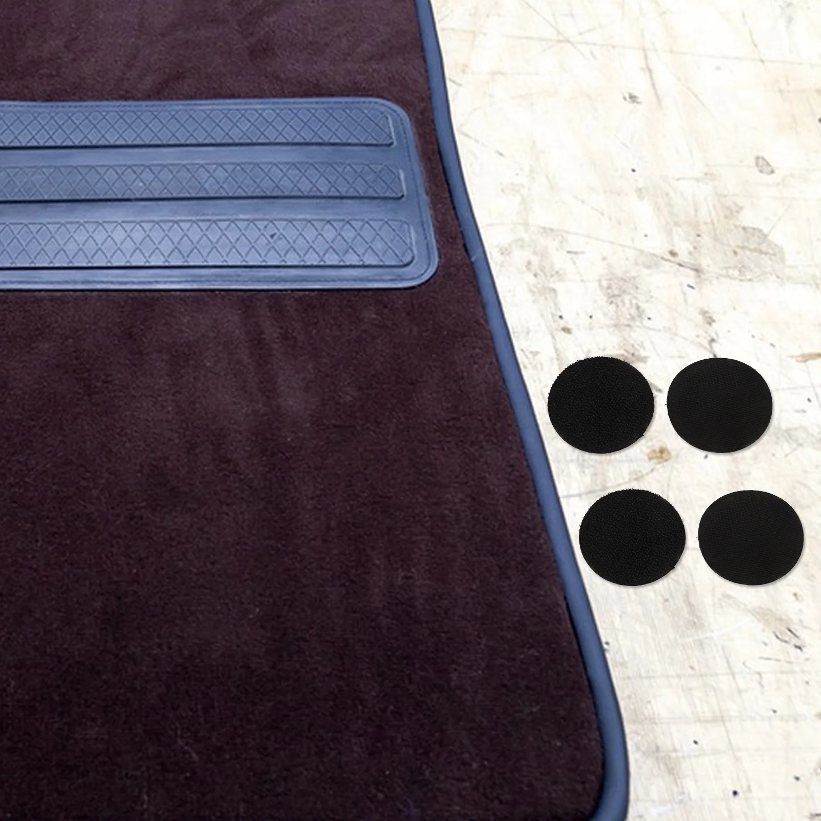 

Car Foot Mat Fastener Hook Loop Strips Anti-Slip Double Sided Adhesive Tape For Auto Interior Carpet Gripper Tool