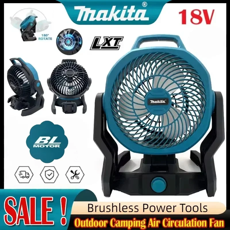 

Makita Portable Camping Fan Powered Desktop Floor Fan for M18 DCB200 BL1830 18V 20V Lithium Battery