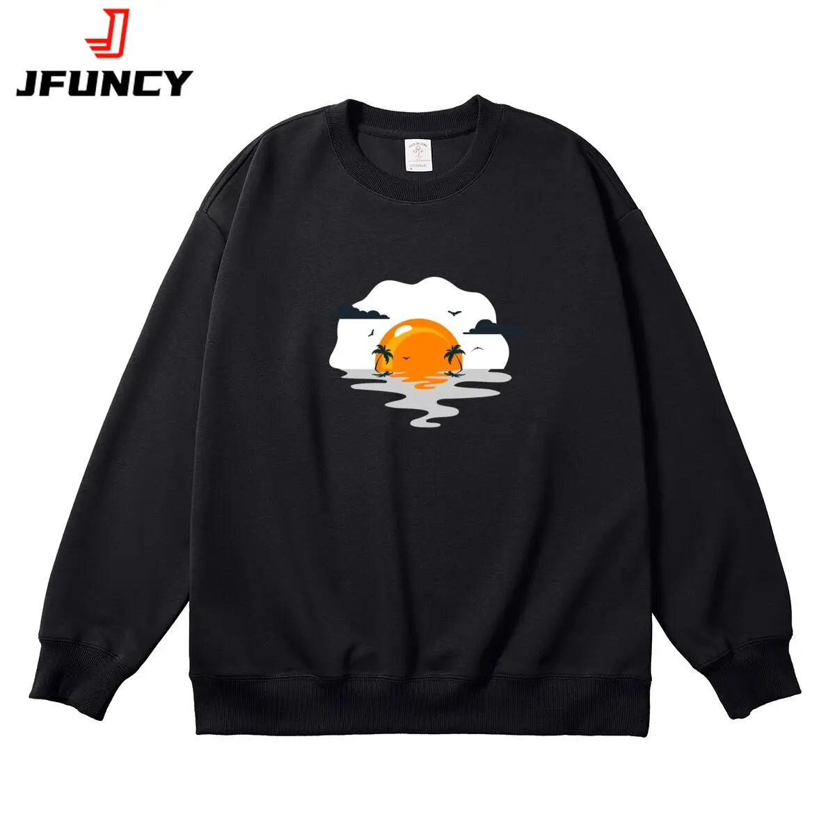 

Women Pullover Oversized Round Neck Long Sleeve Autumn Thick Clothes Funny Graphic Woman Tops Female Sweatshirt