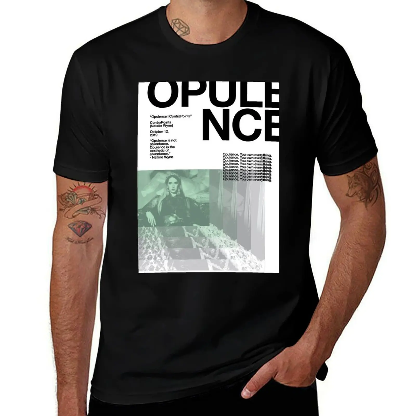 Opulence by ContraPoints Print T-Shirt Independence Day Short Sleeve T-Shirt