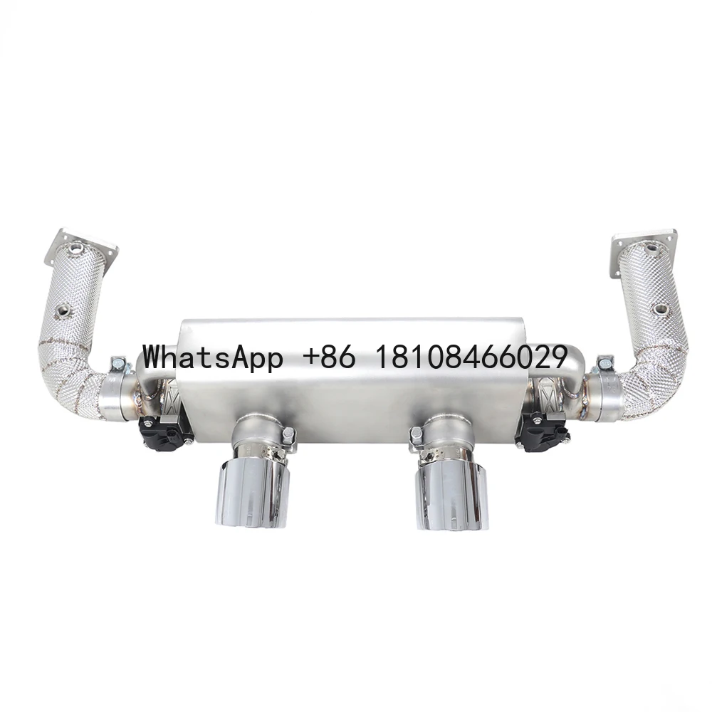 

Для Porsche 911 991.2 Carrera 3.0T 2015 ~ 2018 система Catback + выхлопная труба, полный комплект выхлопной трубы из нержавеющей стали