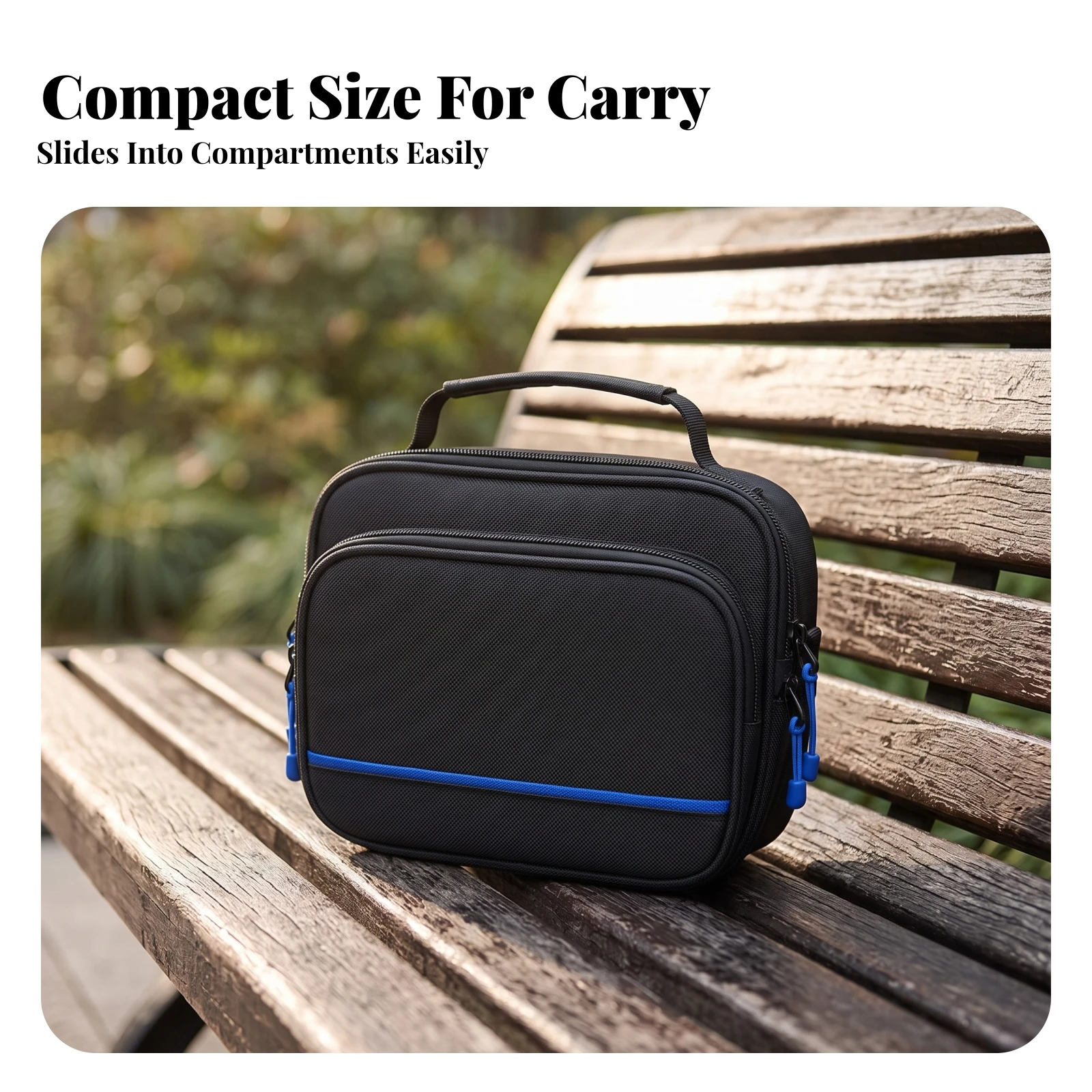 Camera Storage Bag with Divider Adjustable Camera Gear Case with Handle Lightweight Detachable for Photographers, Travel