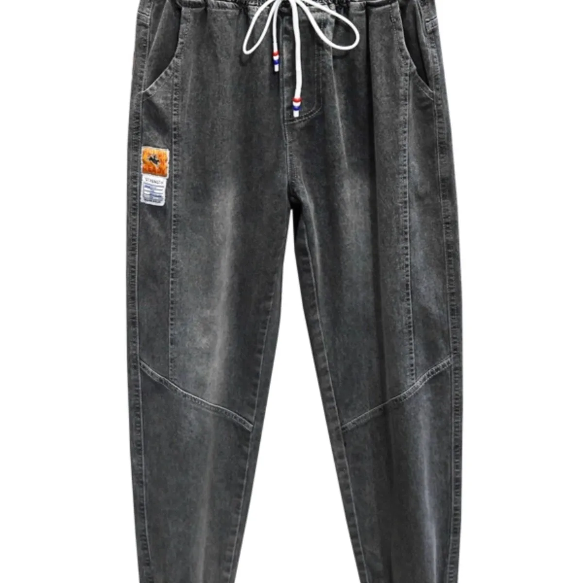 Solto americano casual carga jeans masculino primavera outono resistente à sujeira fácil de usar calças de trabalho algodão juventude faion