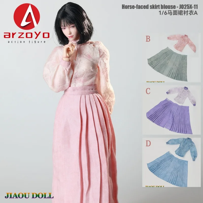 

JIAOUDOLL JO25X-11 масштаб 1/6, Hanfu, юбка с конским лицом, блузка, аксессуар для одежды, модель подходит для 12-дюймовой женской фигурки солдата, тело
