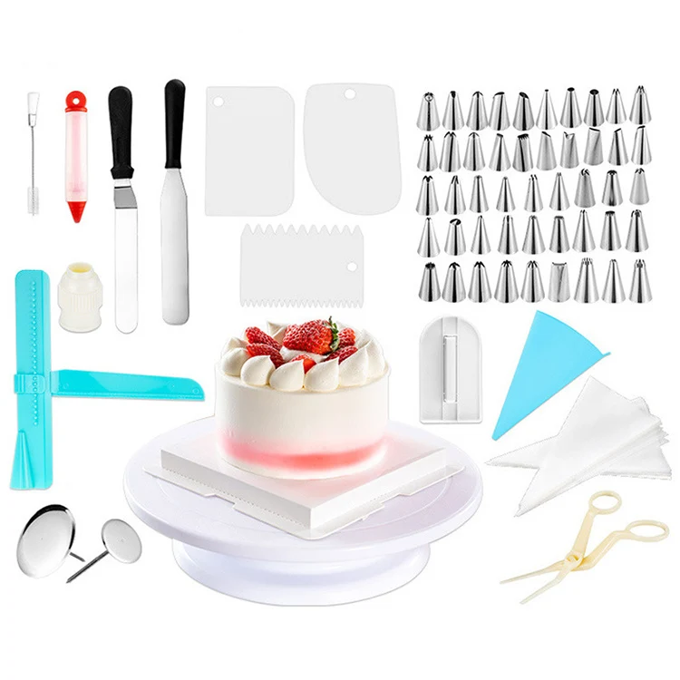 

Wholesale Food Grade Baking Decorating Set PC Stainless Steel Cake Tool for Bakery Decoration Line International Food Standards