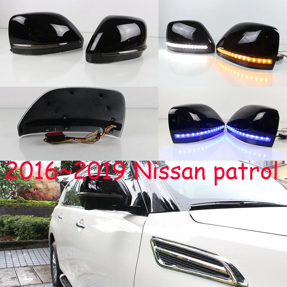 2016~2019y for Nissan Patrol mirror light daytime light car accessories LED DRL headlight for Patrol fog light