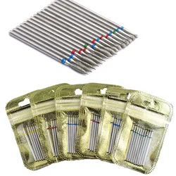 10pcs Nail Drill Bits Diamond Cutters for Manicure Cuticle Burr Milling Cutter for Pedicure Nails Accessories Tools
