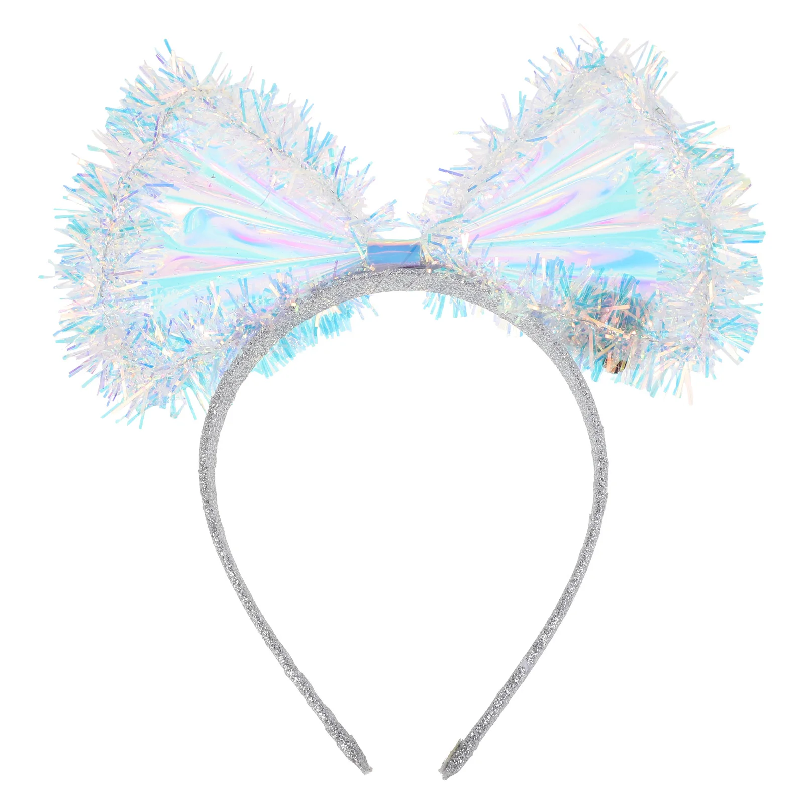 

Large Bowknot Headband Shiny Silk Flower Girl Party Hairband Performing Hair Accessory Large Bowknot Hairband Bow Hair Band