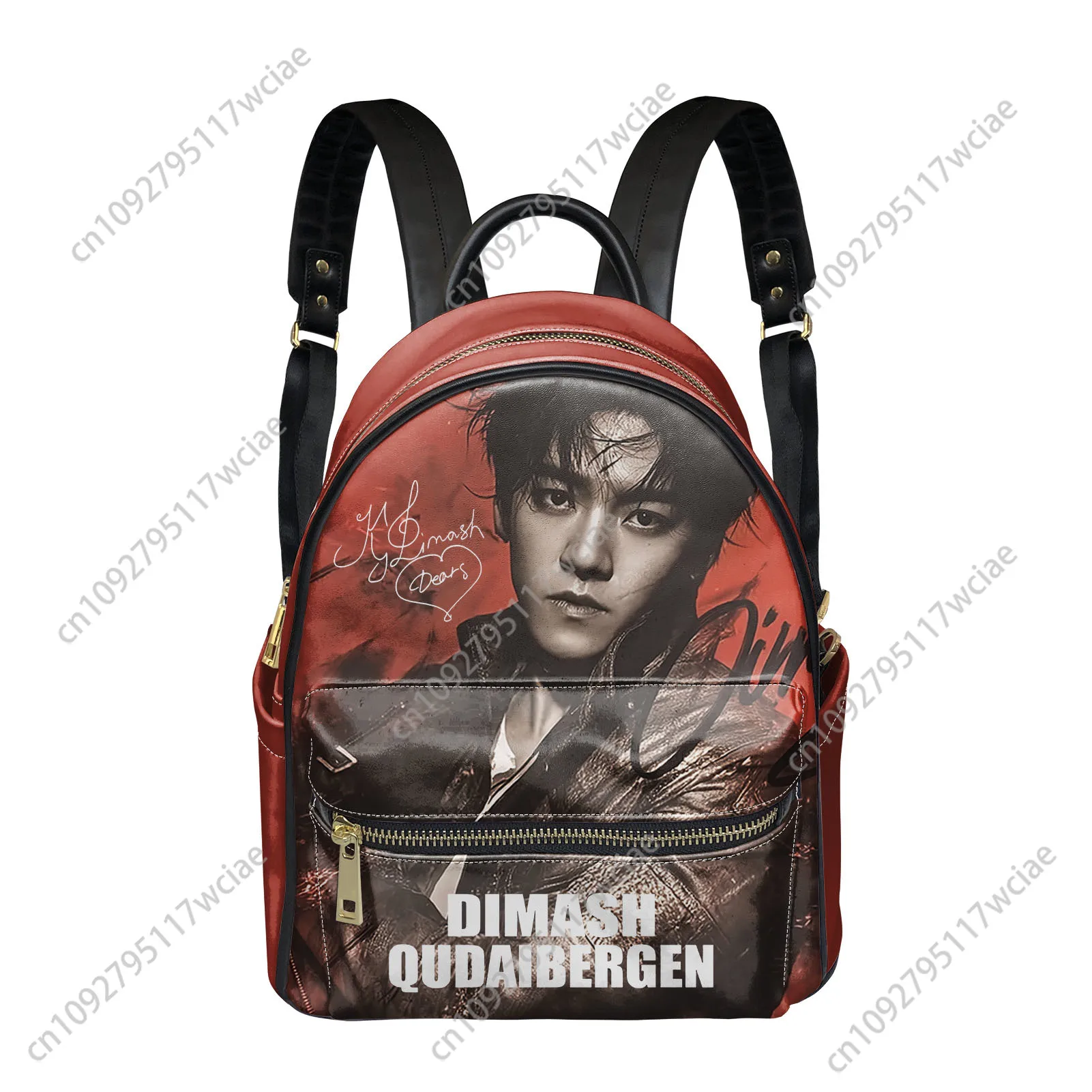 

Dimash Qudaibergen Backpack Pop Singer Womens Men Personalized Double Shoulder Bag Business Travel Bookbag Rucksack Gift Daypack