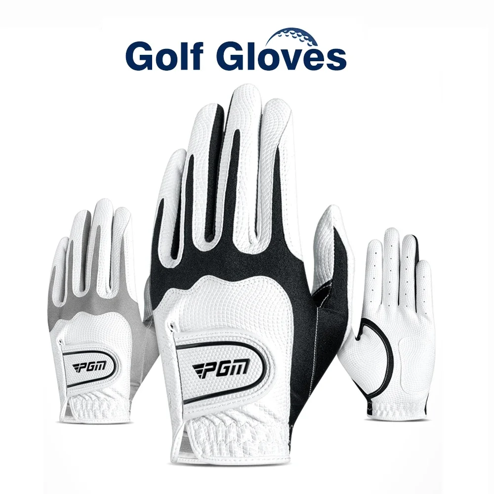 

Перчатки для гольфа PGM, детские перчатки для левой/правой руки, мягкие дышащие противоскользящие мужские перчатки из искусственной кожи, женские принадлежности для гольфа, Прямая поставка