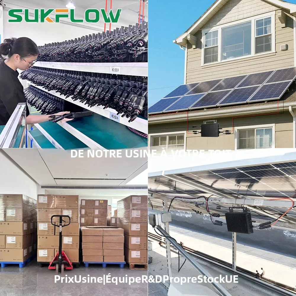 Picture 6: SUKFLOW Zero Expert 1200W Grid-Tie Microinverter with 5M AC Cable Built-in WiFi & Bluetooth MPPT for Home Energy Savings System
