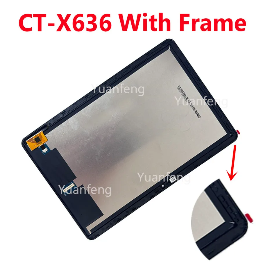 Lenovo Chromebook用の交換用LCDタッチスクリーンパネル,CT-X636F x CT