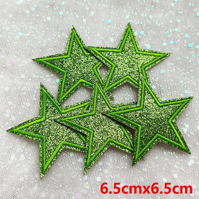 5 Stück Funkelnde Stern-Aufnäher zum Aufbügeln mit Glitzer-Pailletten für Jeanswesten, Funkelndes Kawaii-Style-Accessoire, DIY-Geschenke – Detail 17